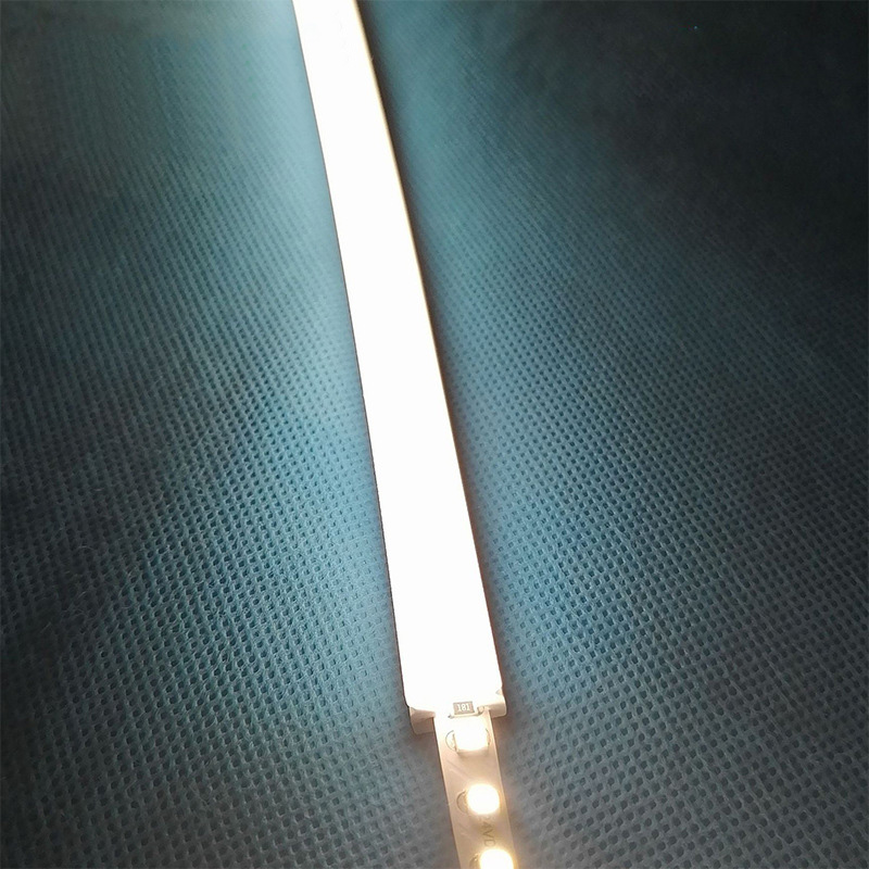 Silicone LED Light Channel Large Illumination For 8mm LED Strip - 12*12mm 180° Three Sides Emitting